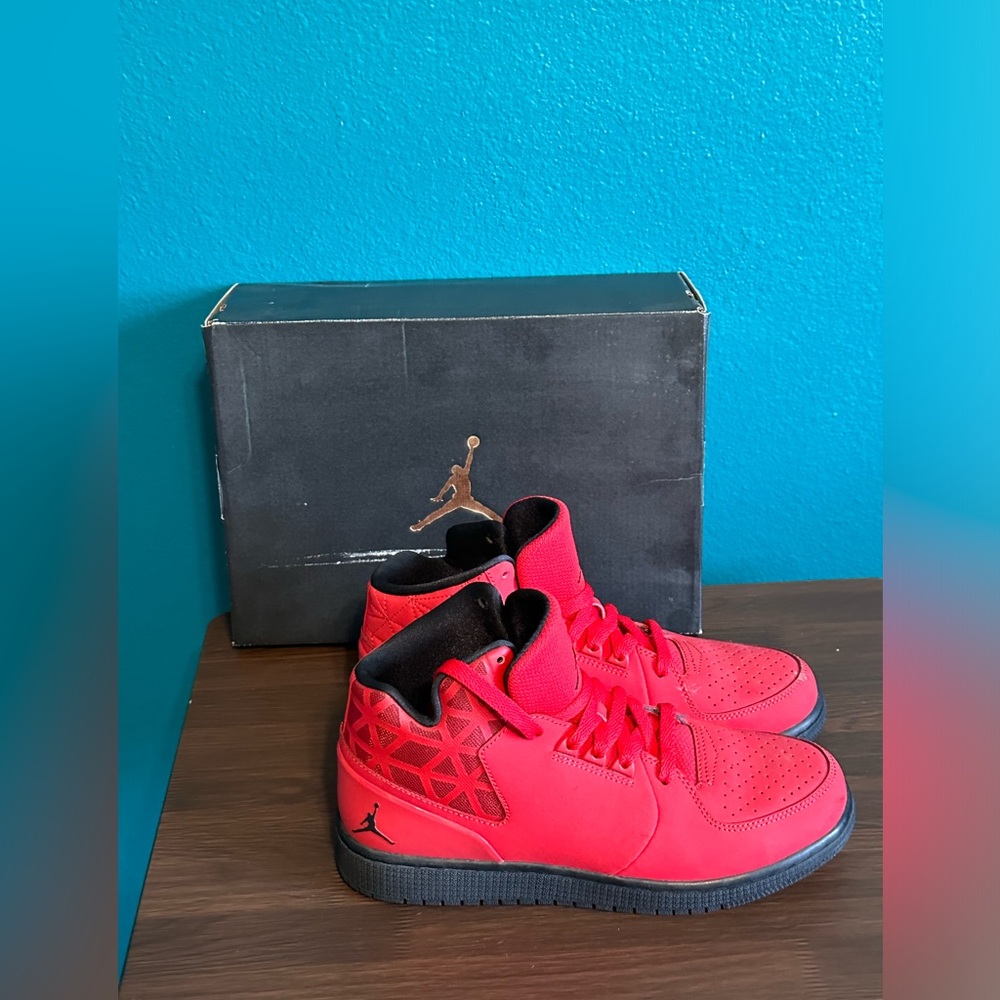 Nike Jordan 1 Flight 3 BG Red Shoes Size 6.5